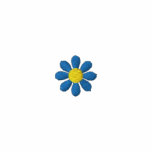 Blue Flower Adoptive Mother Embroidered Shirt
