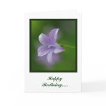 Blue Flower Birthday Card