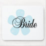 Blue Flower Bride Mouse Mat