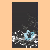 Blue flower Business Card business cards