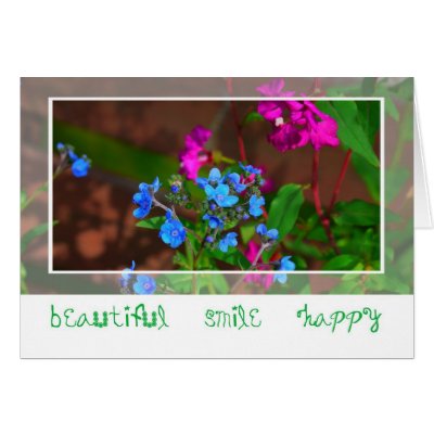 Blue flower-Card by loving4021
