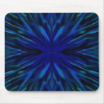 Blue flower centre mouse pad