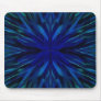 Blue flower centre mouse pad