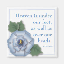Blue Flower Garden Magnet