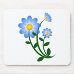 Blue Flower Mousepads