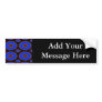 blue flower pattern bumper sticker
