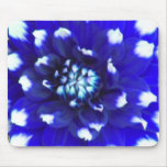 Blue Flower Petal Mouse Mat