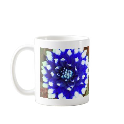 Blue Flower Petal Coffee Mugs by fishcakefillet