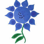 Blue Flower Cut Outs