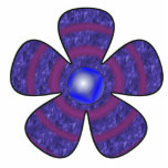 blue flower cut out