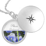 Blue Flowers, Bridesmaid Pendant
