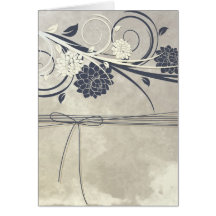 Blue Flowers Card