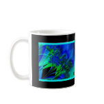 Blue Flowers Fractal Art MUG