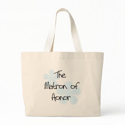 Blue Flowers Matron of Honour Bags by weddingsareus