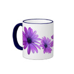 Blue Flowers Mug Coffee Cup Blue Daisies Cup