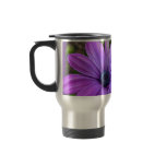 Blue Flowers Mug Travel Cup Blue Daisies Cup