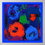 Blue Flowers Poster posters