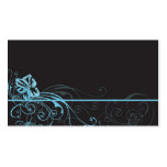 Blue flowers Profile Card business cards