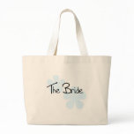 Blue Flowers The Bride Canvas Bags