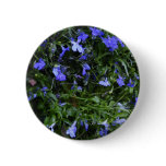 Blue Flowers with Water Droplets buttons