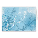Blue Flowery Grunge cards
