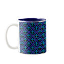 Blue Fluer de Lis Cup mugs