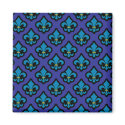 Blue Fluer de Lis Magnet