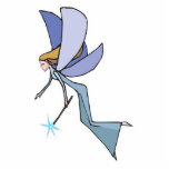 blue flying fairy pixie photo sculptures