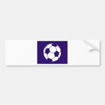 Blue Football Design Bumper Sticker