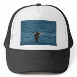 Blue-Footed Booby In Flight Mesh Hats