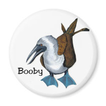 BLUE-FOOTED BOOBY REFRIGERATOR MAGNET