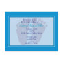 Blue Footprint Baby Shower Invitation
