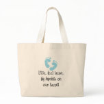 Blue Footprints Canvas Bag