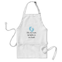 Blue Footprints Little Feet Big Imprints Apron