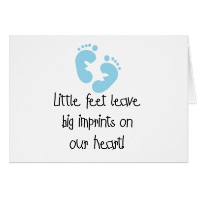 Blue Footprints Little Feet Big Imprints by maternity