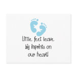 Blue Footprints Little Feet Big Imprints