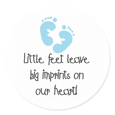 Blue Footprints Little Feet Big Imprints by maternity