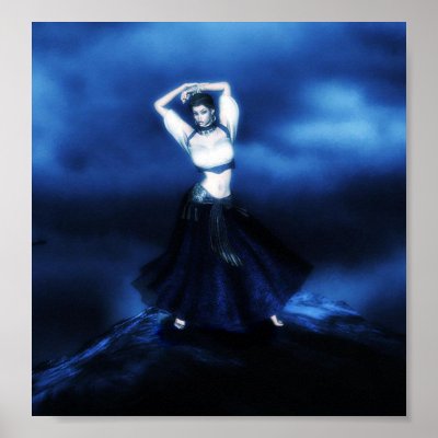 Blue For the Dance Print by SophiaDeer