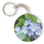 Blue Forget Me Not Flowers Keychains