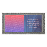 Blue Fountain Customized Photo Card