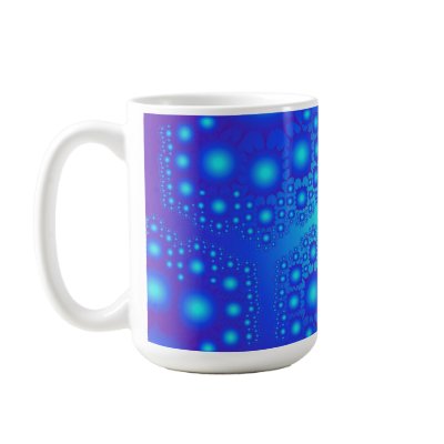 Blue Fractal Explosions: Mugs by spiritswitchboard