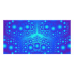 Blue Fractal Explosions: photo cards