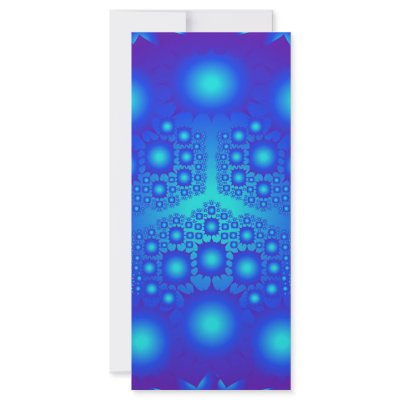 Blue Fractal Explosions: Customised Rack Card by spiritswitchboard