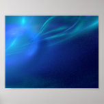 Blue Fractal Mist posters