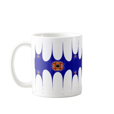 Blue Fractal Coffee Mugs by ChaotixDesigns