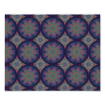 Blue Fractal Pattern Photograph