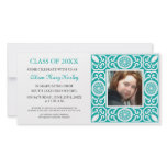 Blue Frame - Photo Graduation Party Invites photo cards