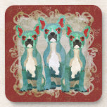 Blue French Bulldogs  Cork Coaster cork coasters