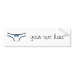 Blue Frilly Panties Bumper Stickers