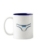 Blue Frilly Panties Mug